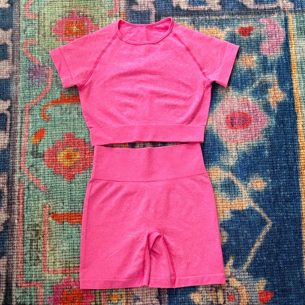 2 Piece Pink Activewear Set